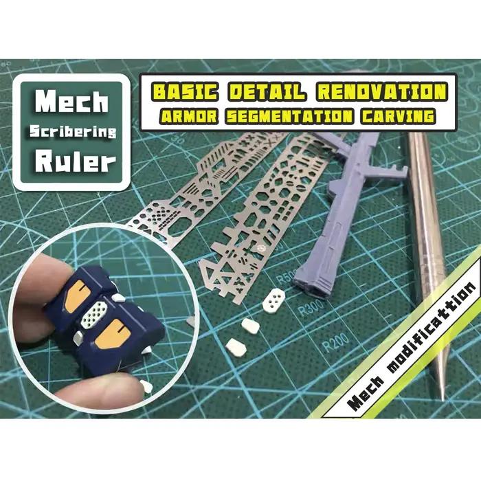 Outils de fabrication de maquettes, gabarit de traçage, outils de gravure, outils de perçage pour la remodélisation et la personnalisation détaillée des pièces Gunpla