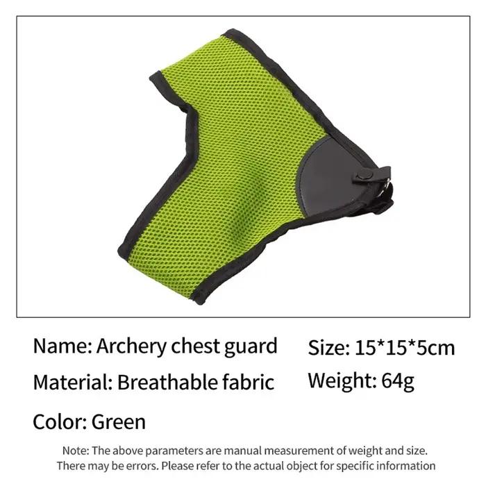 Protège-poitrine en nylon réglable protection de poitrine en PU pour tir à l'arc et chasse en plein air occasions spéciales sécurité et confort pour homme et femme