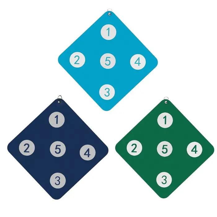 Cible d'escrime avec cinq jeux en cuir PU