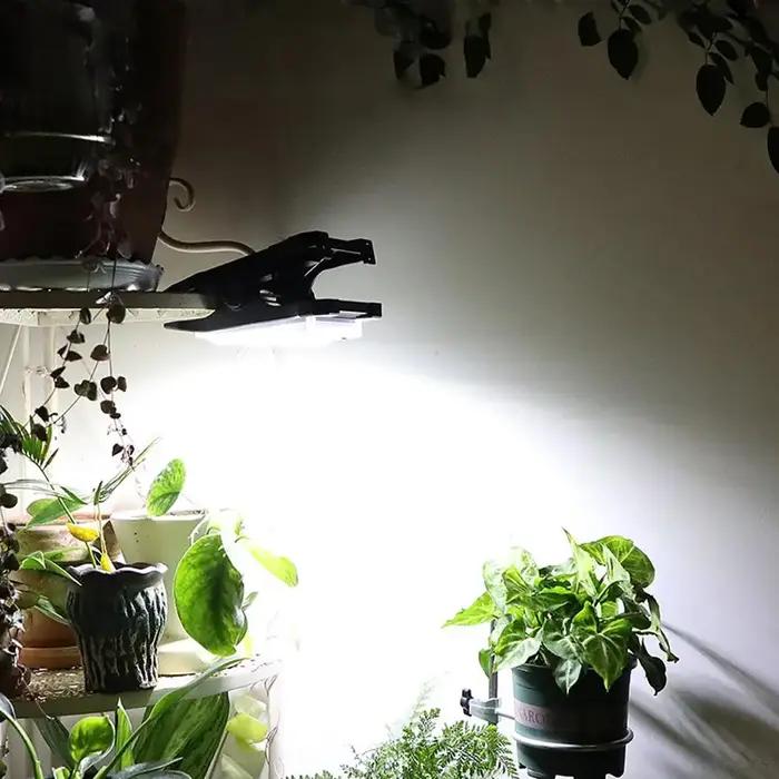 Lampes solaires de jardin d'extérieur, lampe à clip, détecteur de mouvement, étanche, lampe de campi
