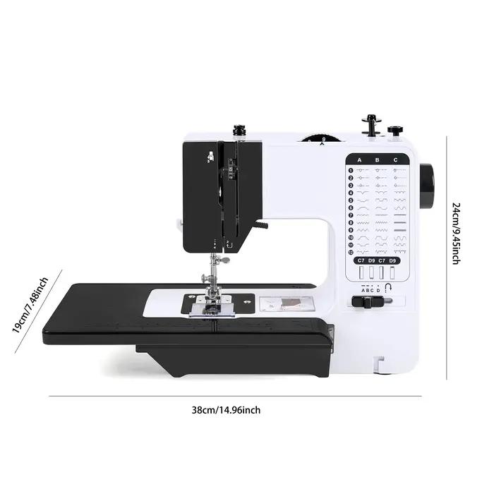 Machine à coudre électrique multifonction avec table d'extension