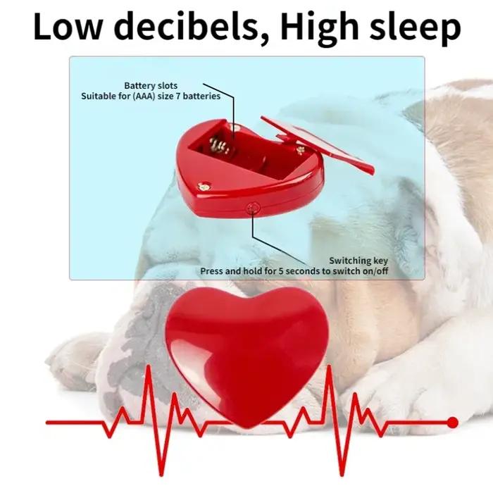 Peluche pour animaux de compagnie avec rythme cardiaque pour chiot