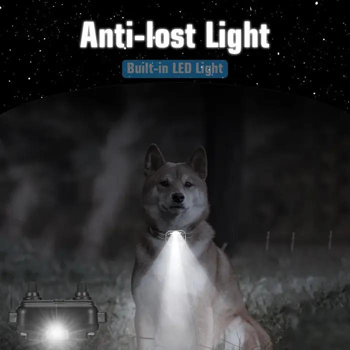 Collier d'entraînement rechargeable et étanche pour chiens et chats de petites, moyennes et grandes tailles pour randonnées et voyages