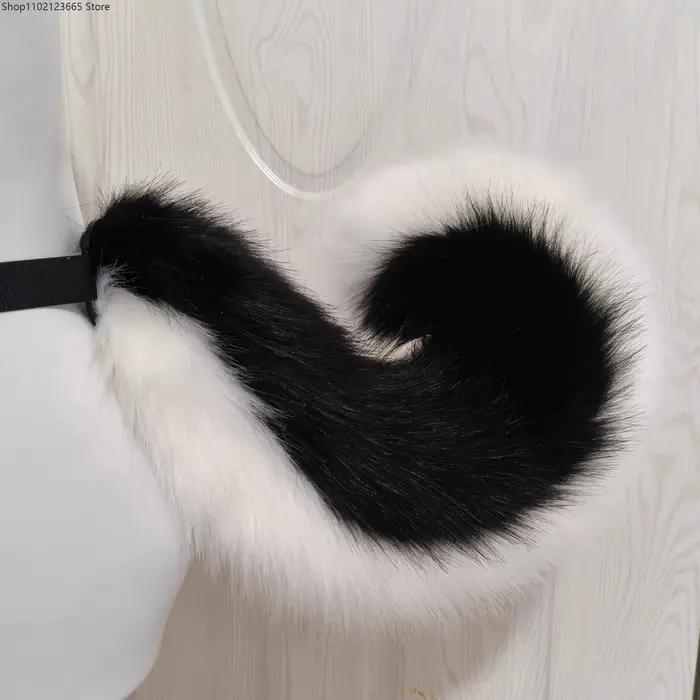 6 types de queues de chien en fausse fourrure faites à la main, pour cosplay, anime, Comic Con, accessoires de costume réalistes, 55 cm