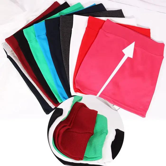 Femmes jupes taille haute polyvalent élastique taille élastique coréenne couleur unie hanche envelop