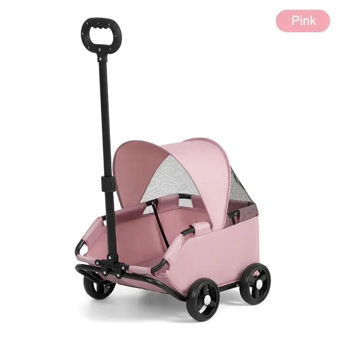 Petite poussette pour animaux de compagnie pour chiens, chats, ours en peluche, poussettes pour bébé