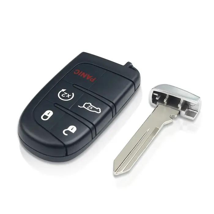 KEYYOU Remplacement Clé à distance intelligente à 5 boutons M3N 40821302 Fob 433MHz pour Jeep Gran