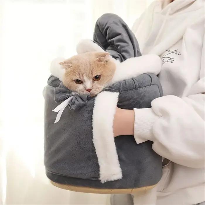 Sac à dos de transport pour chiot Chihuahua douillet et coupe-vent idéal pour petits chiens et chats pour les saisons froide automne hiver