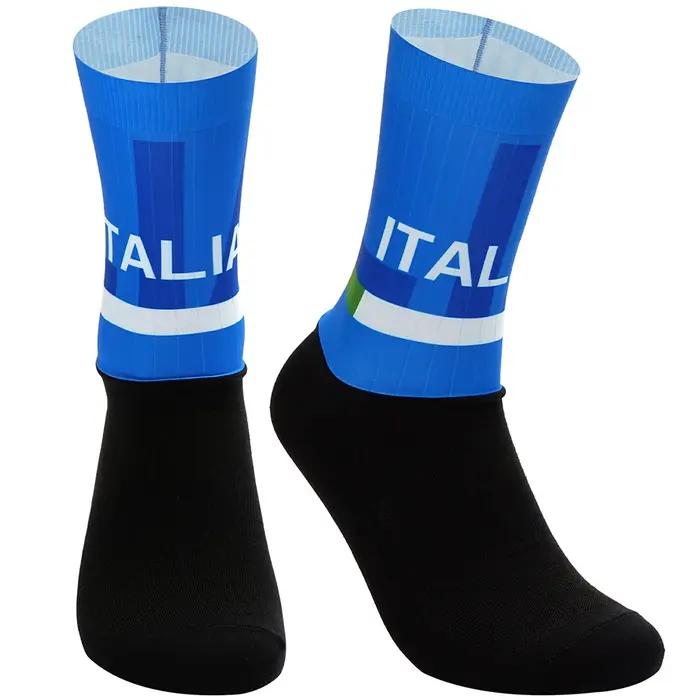 Chaussettes cyclisme Ineos Quick Step Alpecin Fenix 2024 - Antidérapantes techniques pour vélo de chasse