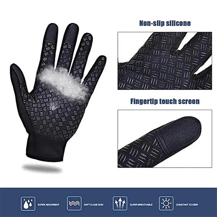 Gants d'hiver pour hommes imperméables coupe-vent froid gants snowboard moto conduite chaude écran t