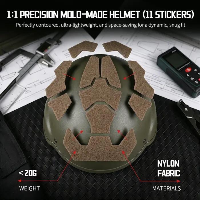 Patches Autocollants Casque Tactique FAST Pour Chasse Tir et Airsoft Hommes Multisaisons