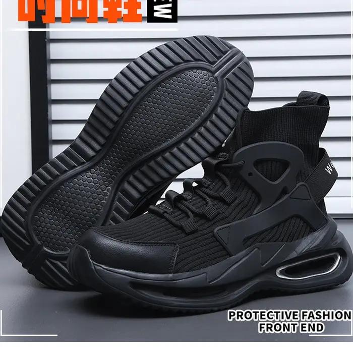 Chaussures de sécurité S3 pour hommes avec embout en acier botte de travail légères et respirantes pour homme sécurité travail construction artisanat