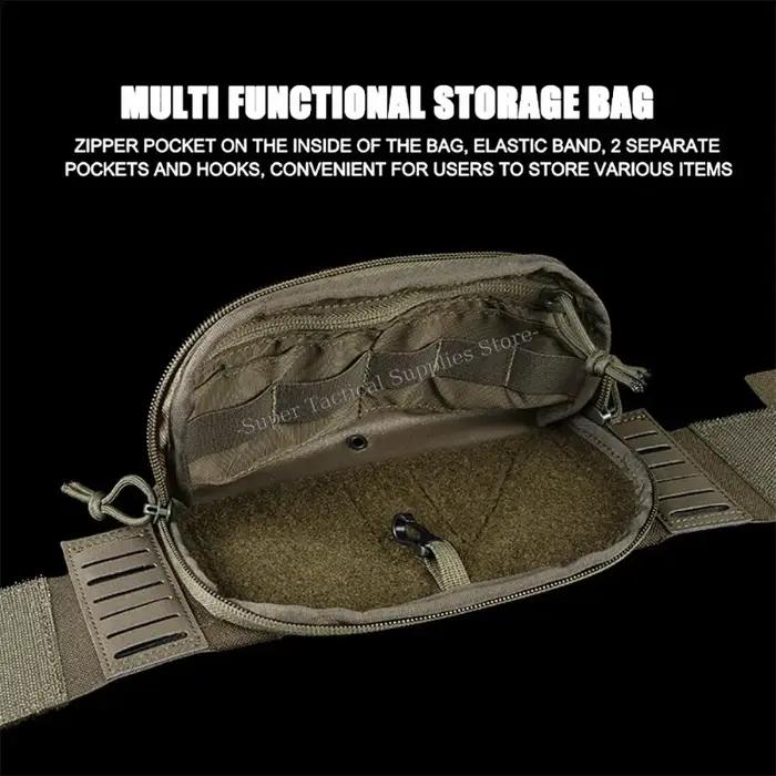 Pochette admin tactique 2ème couche avec triple mag - Placard avant pour M4 5.56 PCC 9mm Glock airsoft
