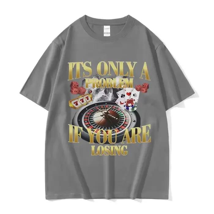 Les gagnants ne arrêtent jamais drôle jeu Meme T-shirt hommes Vintage haute qualité mode femmes T-shirts décontracté