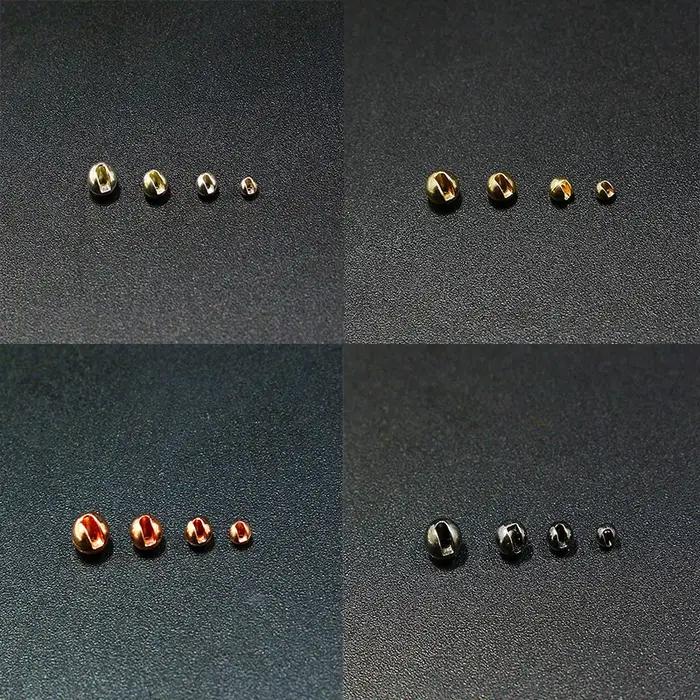 Perles à tête ronde pour pêche à la mouche, 20 pièces/paquet, 5 tailles