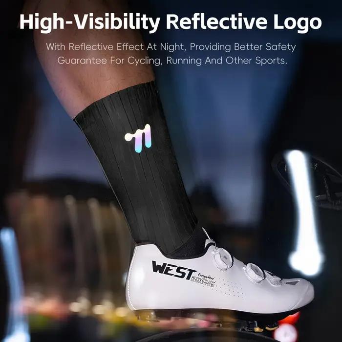 Chaussettes vélo chasse compression WEST BIKING - Respirantes VTT route running outdoor unisexe