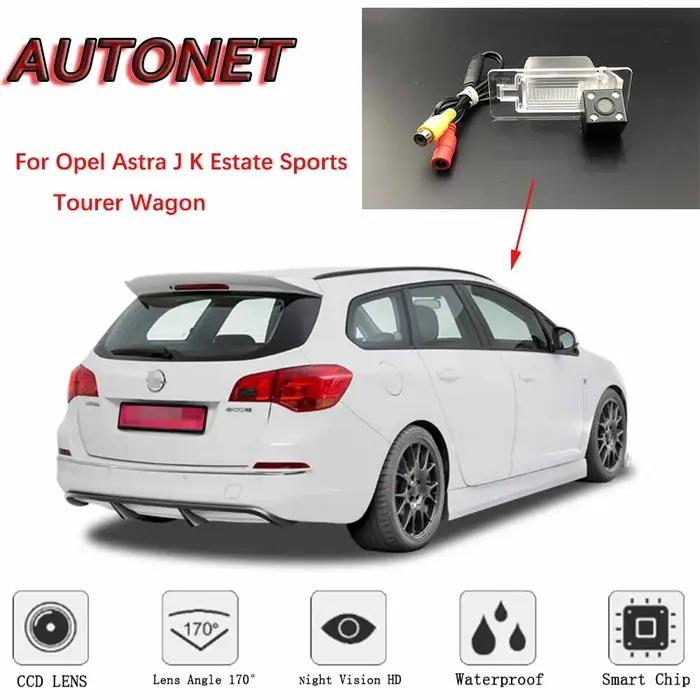 AUTONET-Caméra de recul pour Opel Astra J K Estate Sports Tourer Wagon, vision nocturne, plaque d'im