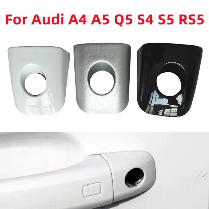 Nouveau capuchon de poignée de serrure de porte de conducteur de voiture avant gauche blanc noir arg