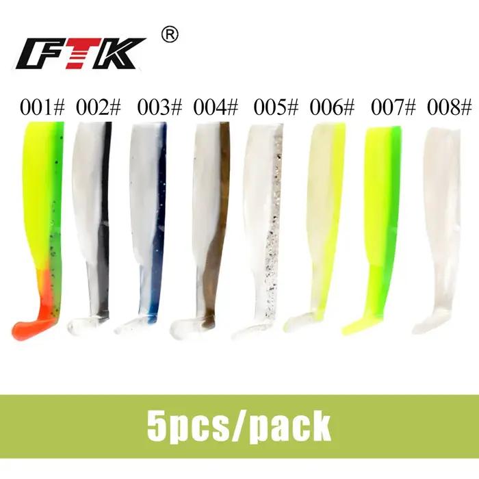 FTK leurre de pêche méné noir 5g/70mm,12g/90mm,25g/90mm tête de gabarit appâts en Silicone leurres s