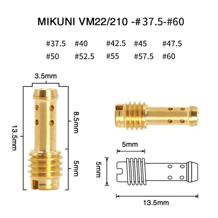 ZSDTRP 10 pièces carburateur de moto Jet pilote de ralenti pour carburateur MIKUNI VM/TM/TMX VM22/21