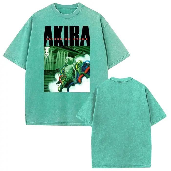 Shima Tetsuo Akira T-shirt graphique Mnaga lavé surdimensionné