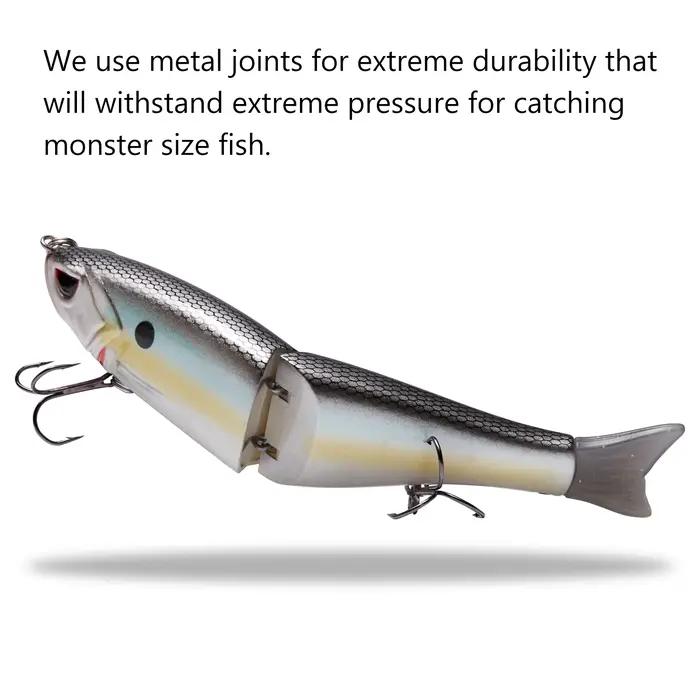 Bassdash Glide appâts pour brochet saumon truite Topwater simple joint Swimbait bar leurre de pêche