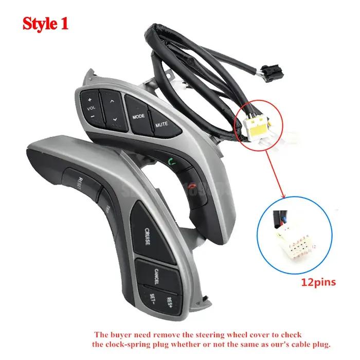 Bouton de volant automatique pour Hyundai Elantra 2012 2013 2014 2015 I30, téléphone Audio, Bluetoot