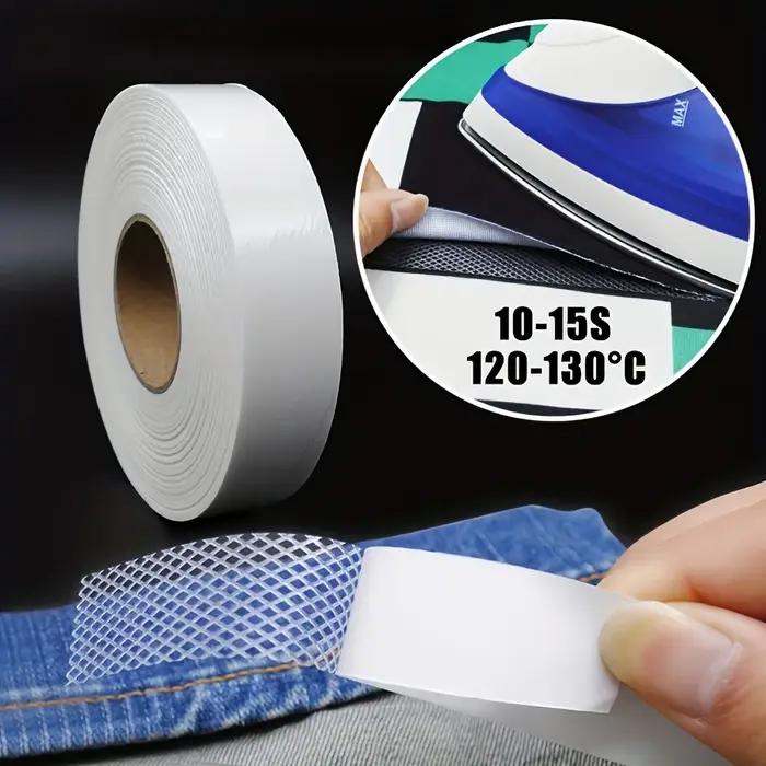 Rouleau de ruban adhésif double face en tissu pour projets de couture et bricolage modification rideaux pantalons meubles occassions spéciales