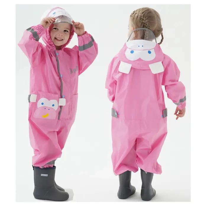 Manteau imperméable pour enfants de 1 à 10 ans, combinaison imperméable à capuche, une pièce, mignon