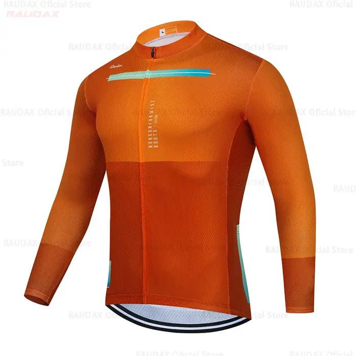RAUDAX 2026 hommes à manches longues Maillot de cyclisme vtt vêtements de cyclisme respirant vélo Ma