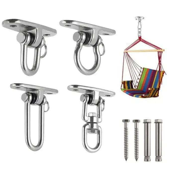 Ensemble de cintres pivotants rotatifs à 360 degrés, supports de suspension en acier inoxydable 304,