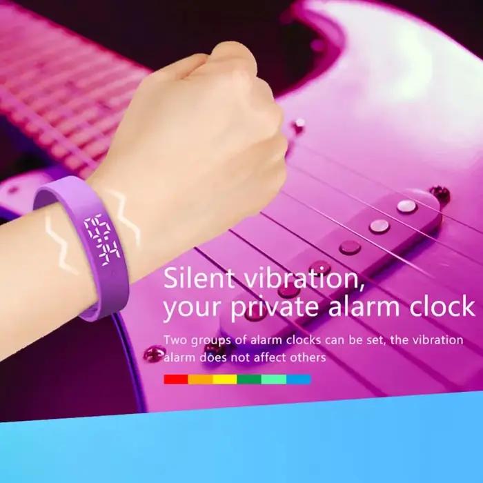 Bracelet connecté intelligent LED - Smartband surveillance température corporelle étanche