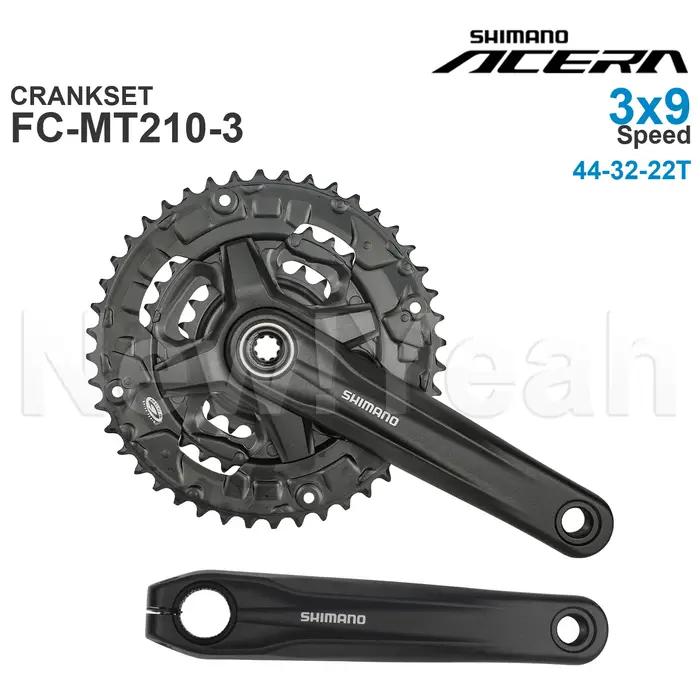 Groupe de transmission SHIMANO ACERA M3000 3x9 vitesses avec pédalier FC-MT210-3 et boîtier de pédal