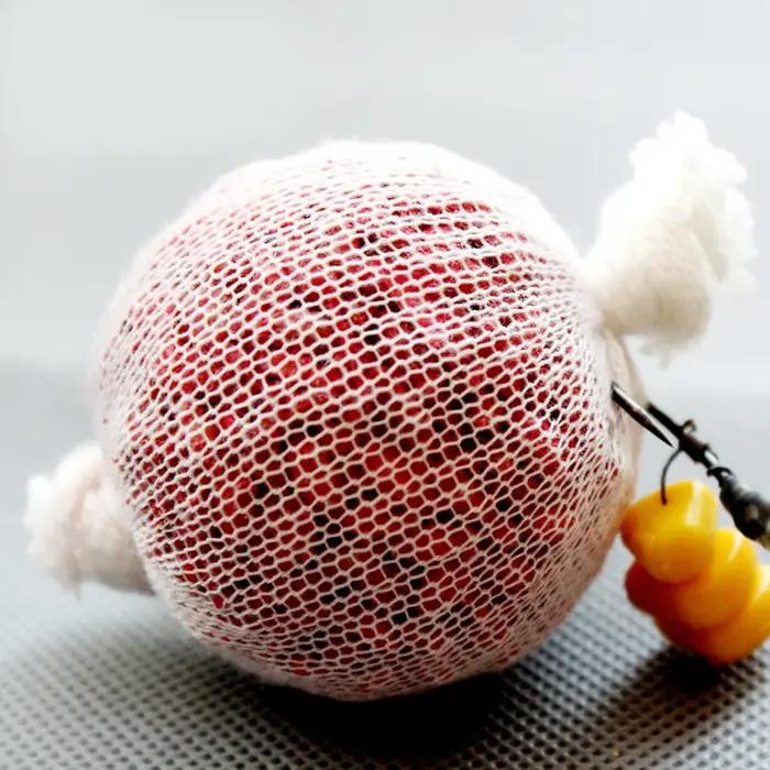 Maille PVA pour pêche à la carpe, pour mangeoire pour appâts de terre, filet PVA Soluble dans l'eau,