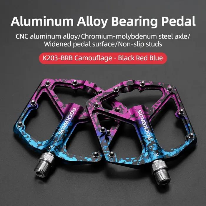 ROCKBROS pédales de vélo antidérapantes en alliage d'aluminium