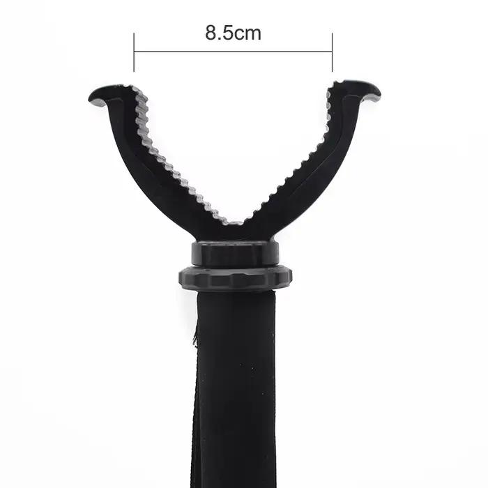 Accessoire de tir de chasse en aluminium, joug rotatif en forme de V, monopode, bâton de tir télescopique avec bandoulière