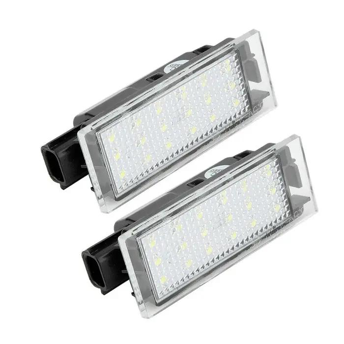 Lampe LED pour plaque d'immatriculation, 2 pièces, pour Renault Clio 3 4Master 2 3 Trafic 3 Megane 2