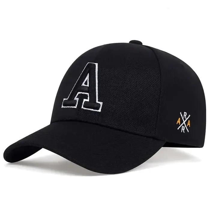 Casquettes de Baseball unisexes avec lettres latérales Ar brodées, chapeaux décontractés réglables p