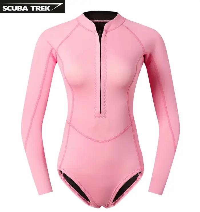 Maillot de bain une pièce à manches longues pour femmes
