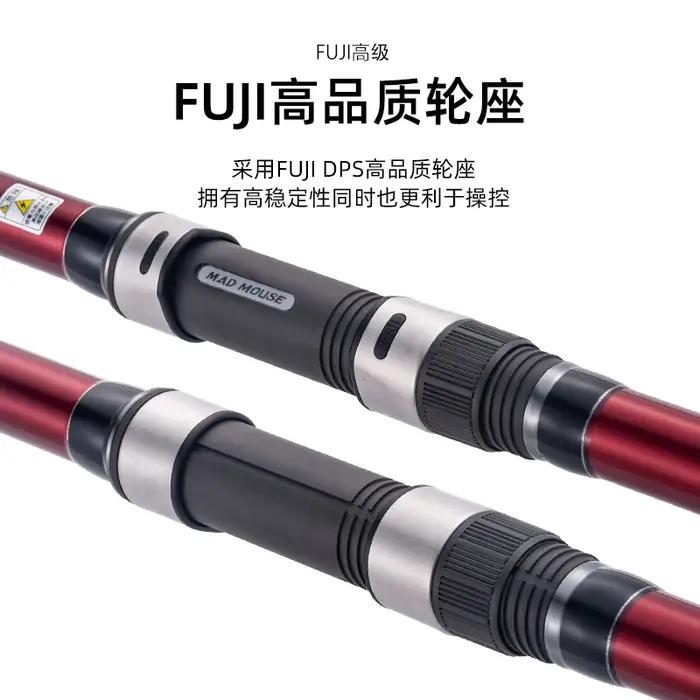 Nouveau MADMOUSE Fuji pièces côte SURF 420 BX-T canne à pêche télescopique Surfcasting canne Surf ti