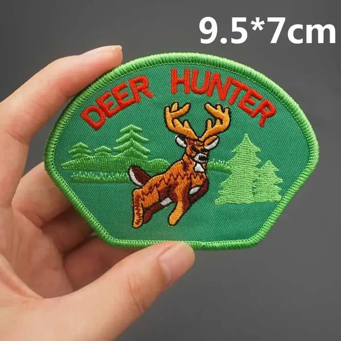 Patchs brodés Chasseur de sangliers et de cerfs