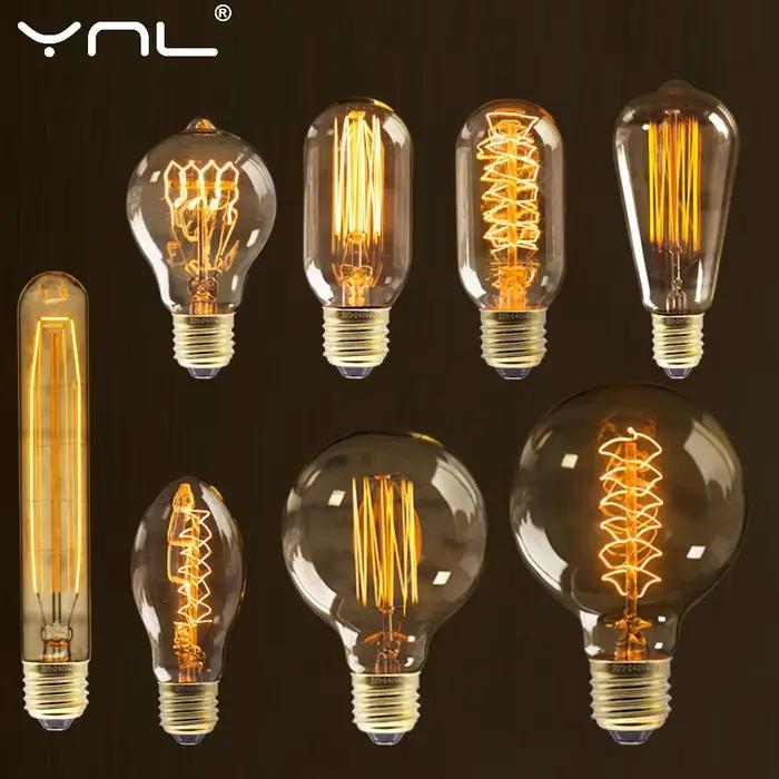 Ampoule Edison rétro Vintage E27 40w 220v, Ampoule Vintage, lampe Edison à Filament, ampoule à incan