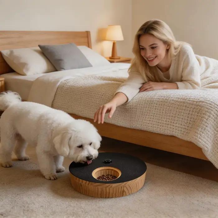Planche à gratter pour chien avec boîte à friandises
