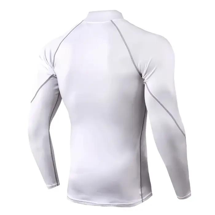 Hommes musculation Sport T-shirt séchage rapide chemise de course à manches longues haut de Compress