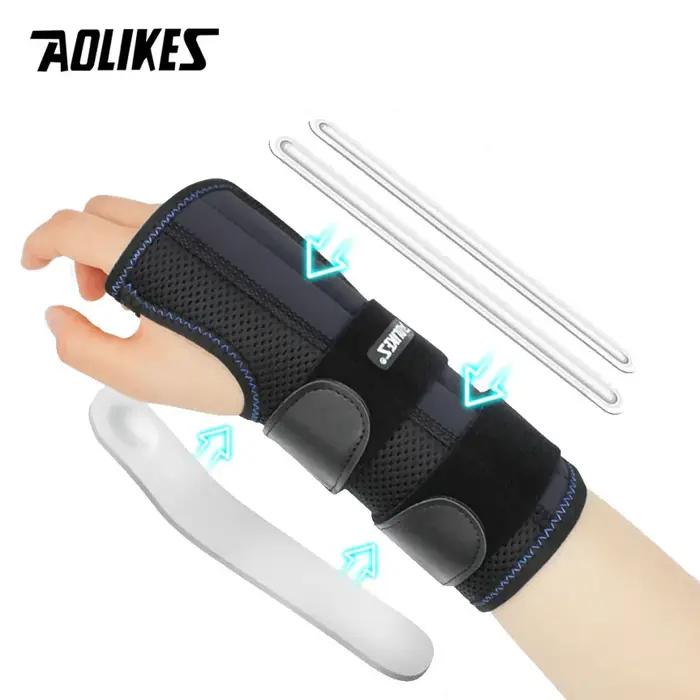 AOLIKES 1 pièces attelle de poignet pour soulagement du canal carpien soutien de nuit, attelle de ma