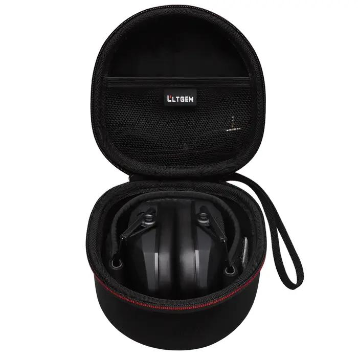Sac de transport pour cache-oreilles électroniques Apollo en plastique gris foncé pour sauveteurs et professionnels audio occasions spéciales