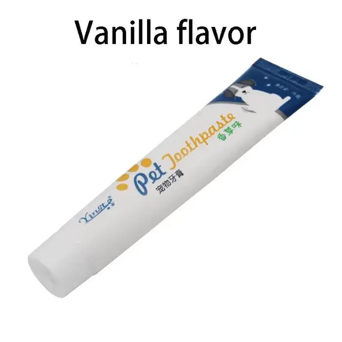 Dentifrice pour chiens SHENGMEIYU avec saveurs vanille et bœuf pour dents blanches et belles occasions spéciales pour chiens
