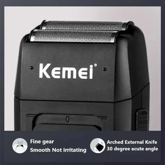 1 jeu de lames de tondeuse pour Kemei Km-1102, pièces de rasoir électrique, filet remplaçable et Dur