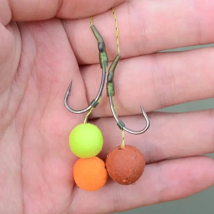 Hirisi 50pcs Hameçons Barbelé Revêtement en Acier Inoxydable à Haute Teneur en Carbone dans une Boît