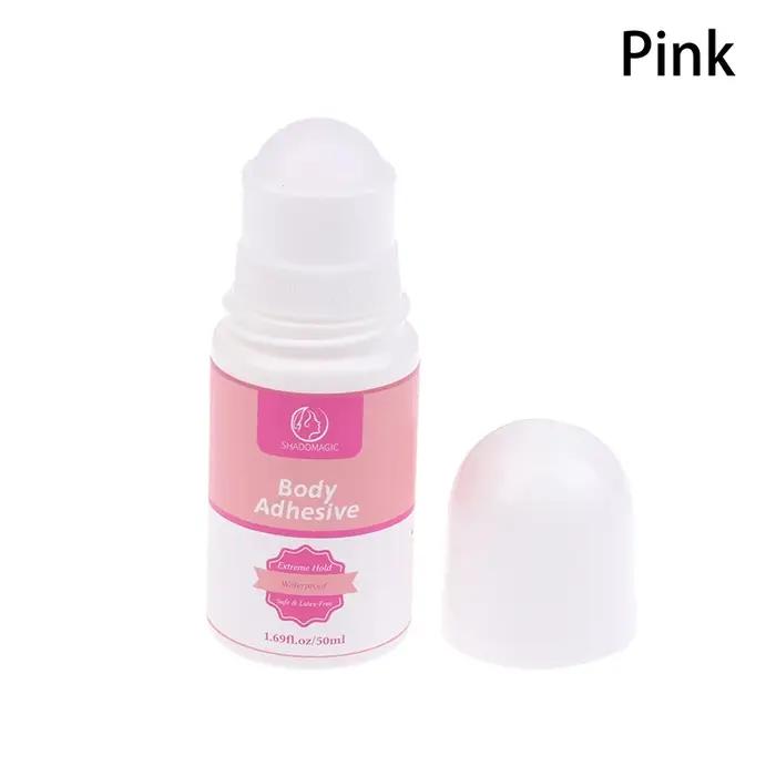 Rouleau de colle antidérapante 50ml, adhésif pour la peau, pour vêtements, robe, peau du corps, sout